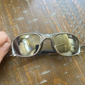 Mens Oakley sunglasses silver